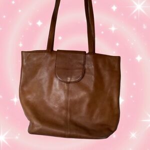 Vintage J. Jill Classic Tan Leather Tote